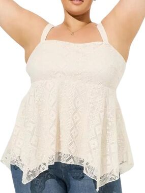 TORRID | Babydoll Hanky Hem Tank